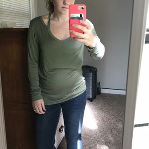 Green long sleeve shirt